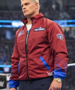 Smackdown Cody Rhodes Red Windbreaker Jacket