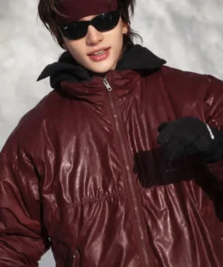 Stray Kids Hwang Hyunjin Maroon Jacket