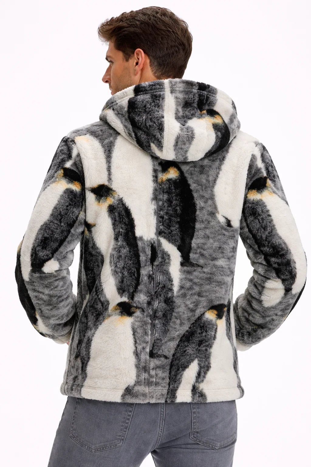 Supreme Penguins Fleece Hooded Jacket