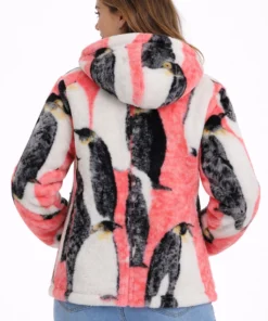 Supreme Penguins Fleece Hooded Jacket