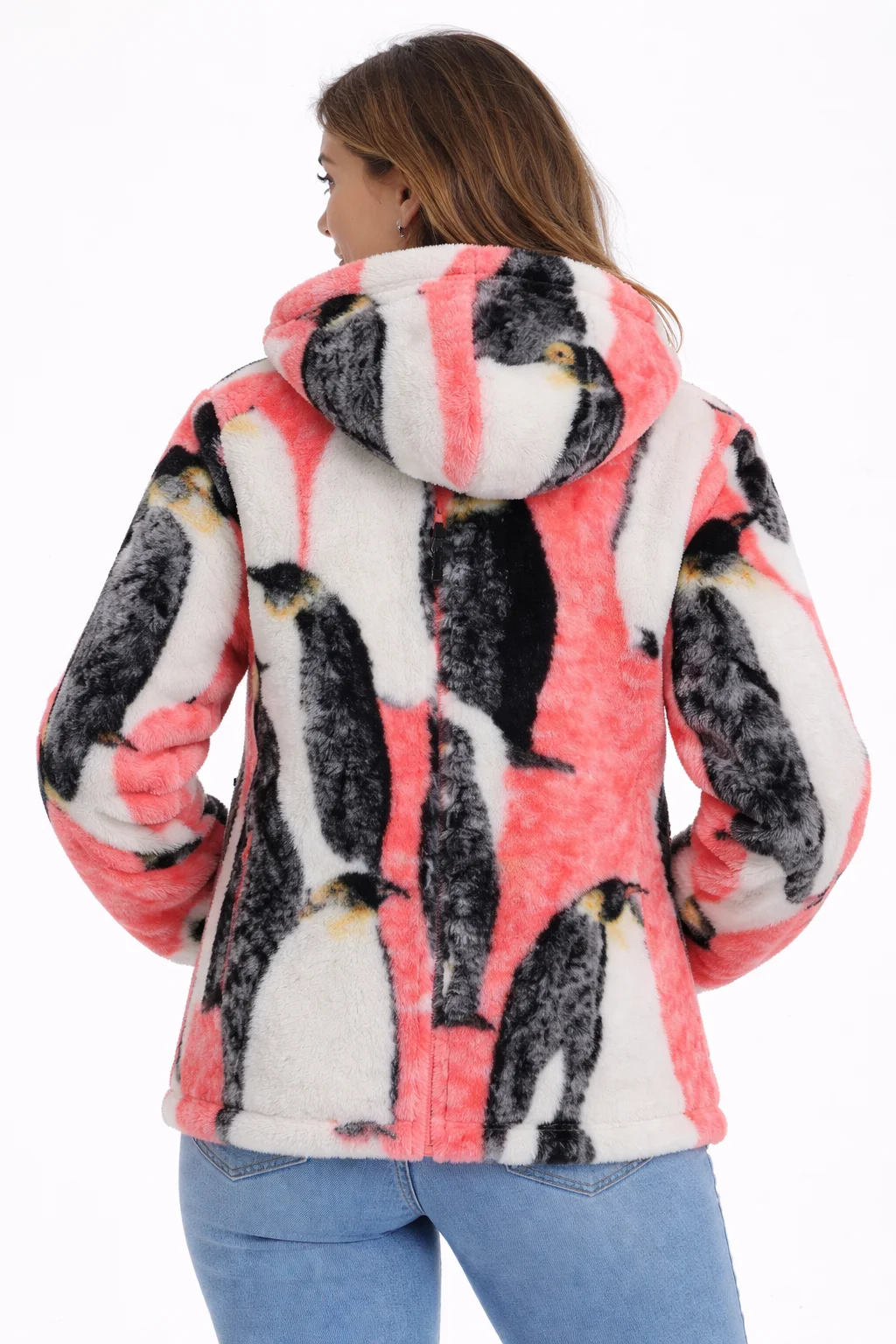 Supreme Penguins Fleece Hooded Jacket