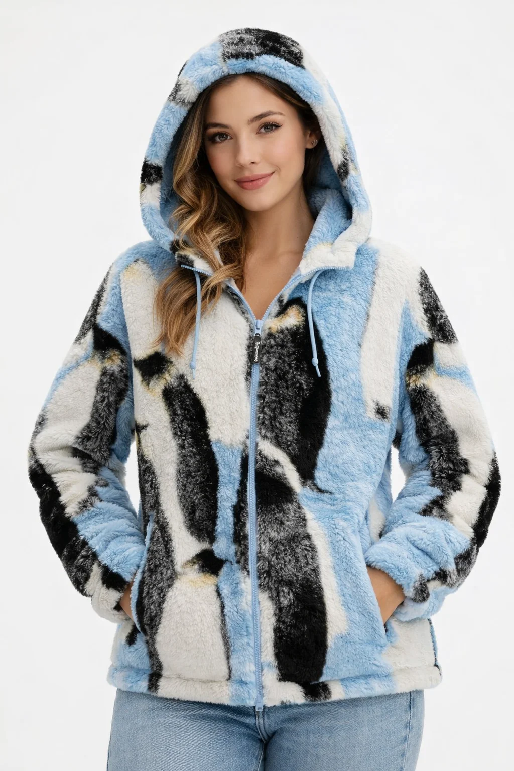 Supreme Penguins Fleece Hooded Jacket