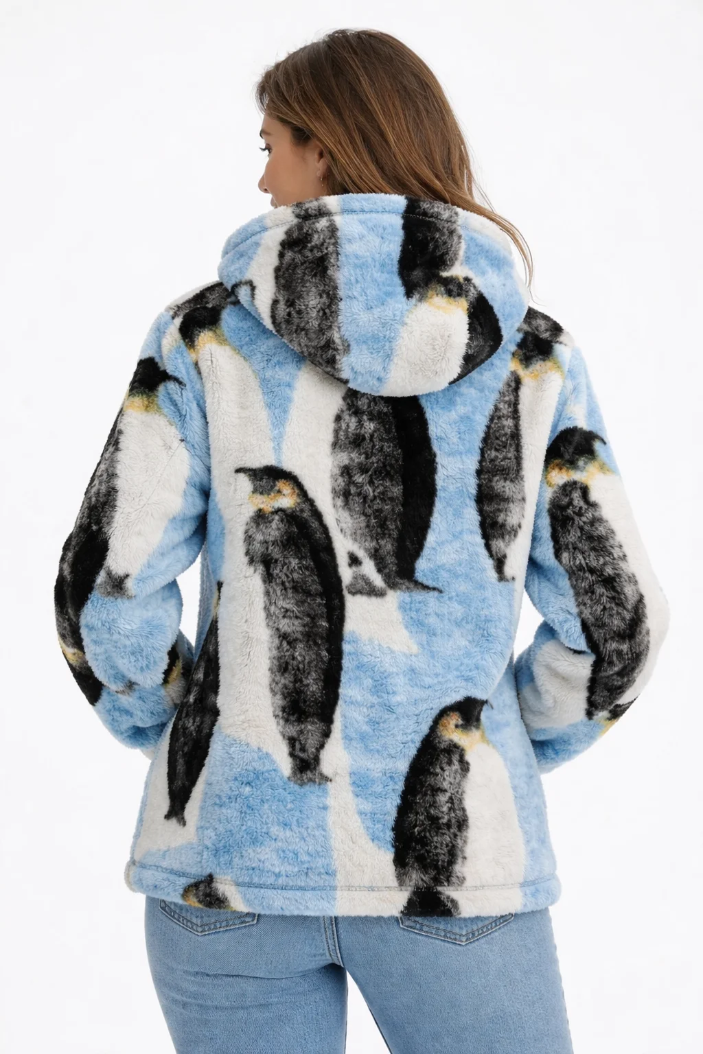 Supreme Penguins Fleece Hooded Jacket