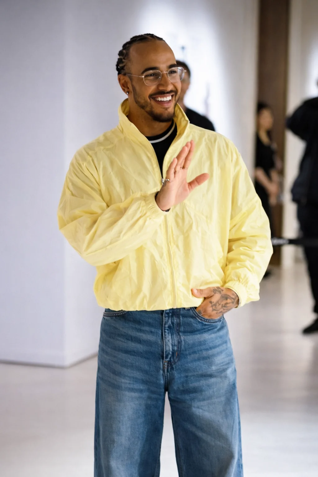 TeamLH Exhibition Lewis Hamilton Yellow Jacket