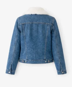 Women’s Fur Collar Denim Jacket