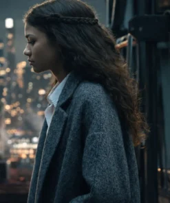 Zendaya Spider Man 4 Grey Coat