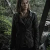 The Walking Dead Season 11 Maggie Greene Black Leather Jacket