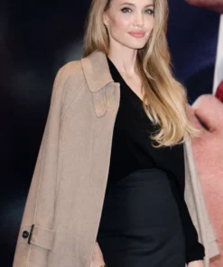 42nd Torino Film Festival Angelina Jolie Wool Camel Coat