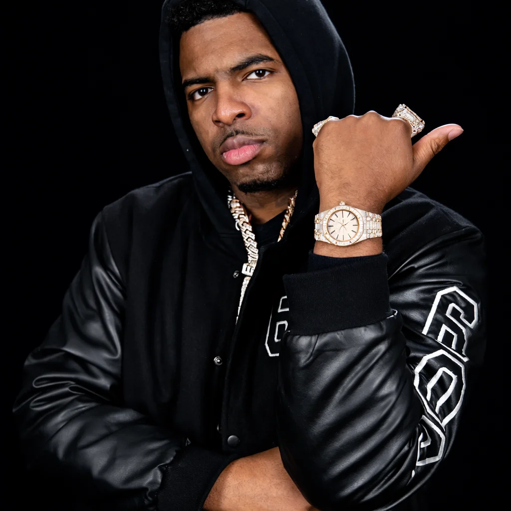 6WA Black Rolling Stone Varsity Jacket