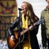 Maggie Rogers Black Leather Jacket