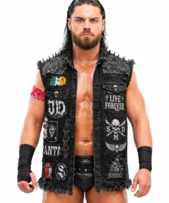 now create this jacket but front pose with white background