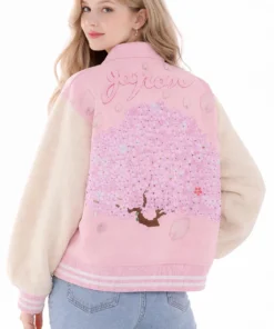 Cherry Blossom Varsity Jacket