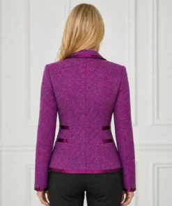 Dana Perino America’s Newsroom 2026 Purple Tweed Jacket