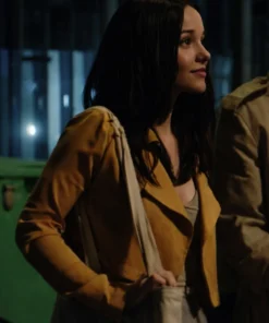 Dove Cameron 56 Days 2026 Yellow Cropped Blazer Jacket