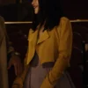 Dove Cameron 56 Days 2026 Yellow Cropped Blazer Jacket