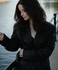 Dove Cameron 56 Days Season 1 Black Leather Blazer