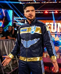 Ethan Page WWE Raw 2026 Blue Jacket