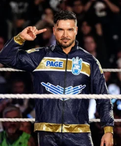 Ethan Page WWE Raw 2026 Blue Jacket