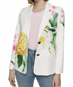Karl Lagerfeld Paris Floral Blazer