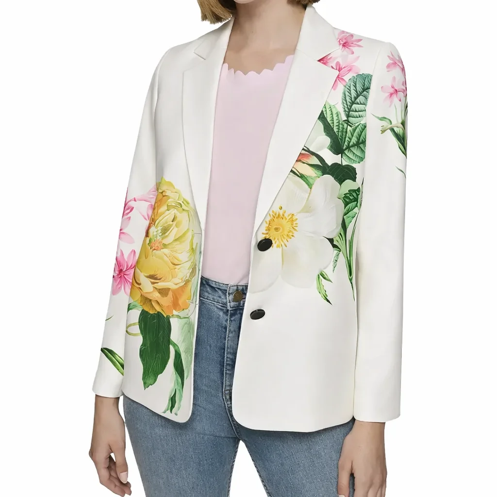 Karl Lagerfeld Paris Floral Blazer
