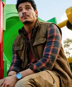 Hive 2026 Aaron Dominguez Brown Cotton Vest