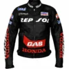 Honda Repsol Black Motorbike Racing Leather Jacket