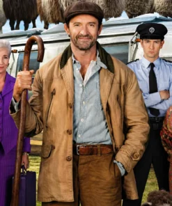 Hugh Jackman The Sheep Detectives Brown Coat