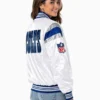 Indianapolis Colts Midweight White Satin Jacket