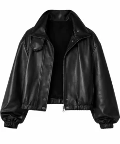 Lili Reinhart's LA Cropped Leather Jacket