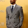 Michael B. Jordan 32nd Actor Awards Gray Double-Breasted Suit Jacket