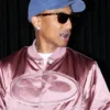 Pharrell Williams Dusty Pink Bomber Jacket