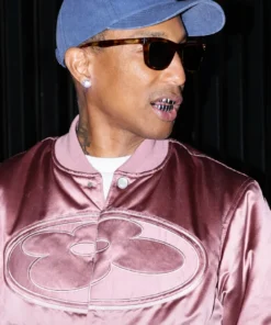 Pharrell Williams Dusty Pink Bomber Jacket