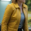Rhea Seehorn Pluribus Yellow Leather Jacket