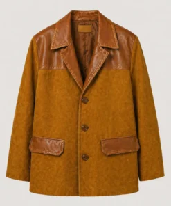 Rihanna Mustard Miu Miu Suede Jacket