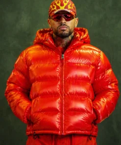 Ryan Castro Red Puffer Jacket