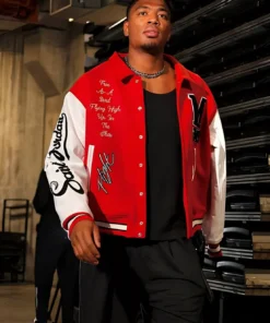 Saint Mxxxxxx x Jordan Rui Hachimura Varsity jacket