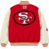 San Francisco 49ers x Golf Wang Red Letterman Varsity Jacket