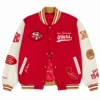 San Francisco 49ers x Golf Wang Red Letterman Varsity Jacket