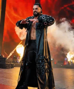 Seth Rollins WrestleMania 42 Burning Leather Coat