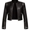 Sombr Coachella 2026 Studded Leather Jacket