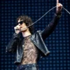 Sombr Coachella 2026 Studded Leather Jacket