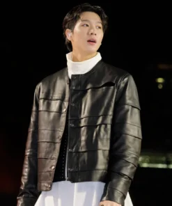 Suga BTS Comeback Live Leather Jacket
