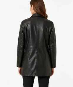 Supreme X Schott Black Leather Overcoat