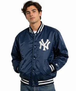 Vintage Starter New York Yankees Navy Jacket