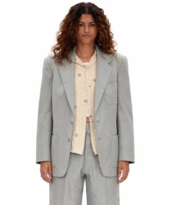 Zendaya Euphoria S03 Blue Oversized Suit