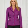 Dana Perino America’s Newsroom 2026 Purple Tweed Jacket