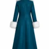 2026 Off Campus Mika Abdalla Faux Fur Denim Coat