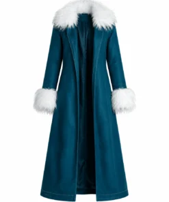 2026 Off Campus Mika Abdalla Faux Fur Denim Coat