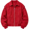 Allie Hayes Off Campus S01 Red Bomber Jacket