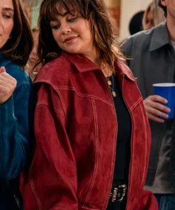 Allie Hayes Off Campus S01 Red Bomber Jacket